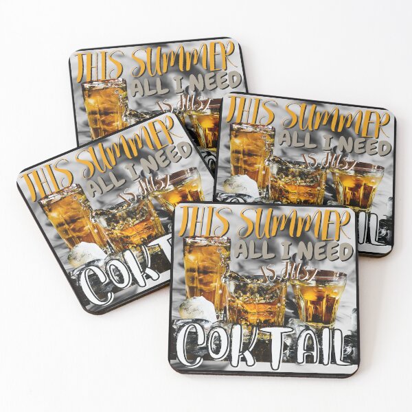 Item preview, THIS SUMMER  ALL I NEEED IS JUST COKTAIL | SUMMER BEACH COCKTAIL DESIGN designed and sold by TrendyUniverse.
