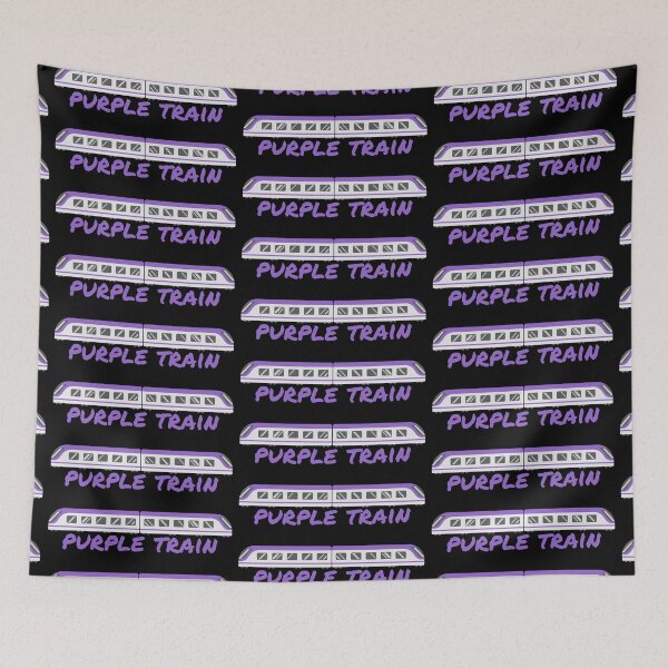 Item preview, Elizabeth Line Purple Train on Black designed and sold by LoloTrends.