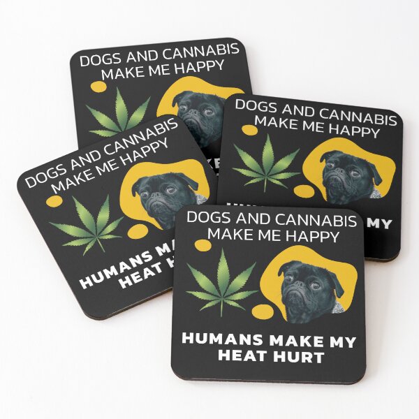 Item preview, Dogs And Cannabis Make Me Happy  designed and sold by BestDesignbySof.
