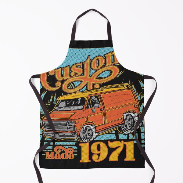 Item preview, Retro Van Custom Made 1971 Dad's Birthday Vintage designed and sold by bigraydesigns.