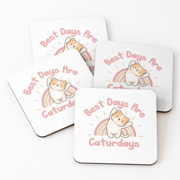 Item preview, Best Days are Caturdays designed and sold by HappyLifeCreate.