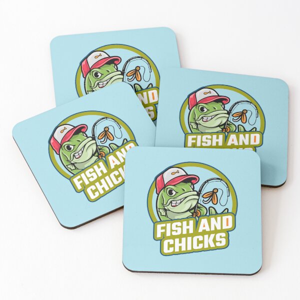 Item preview, Funny Fisherman Fish and Chicks  designed and sold by ShineEyePirate.