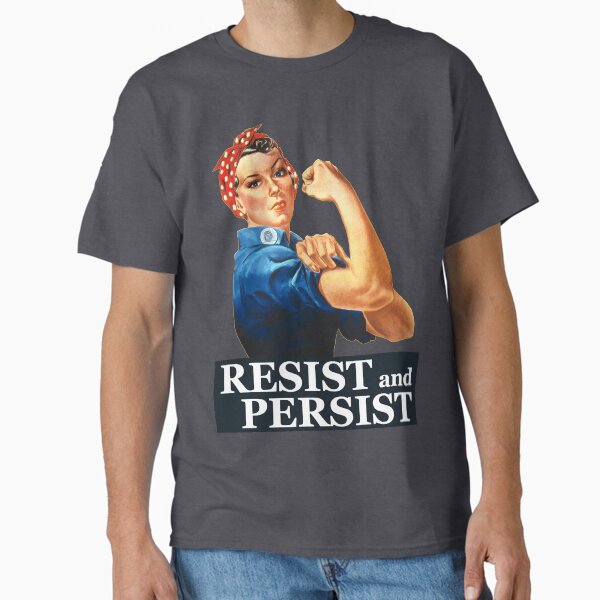 Vista previa del artículo con la obra «Resistir y persistir», diseñado y vendido por StillMeadow.