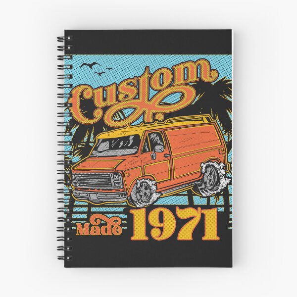 Item preview, Retro Van Custom Made 1971 Dad's Birthday Vintage designed and sold by bigraydesigns.