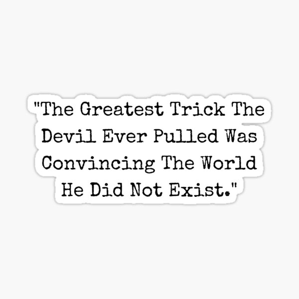 Devil´s greatest trick - The Usual Suspects Quote' Unisex Organic
