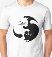 Camiseta ajustada YIN YANG CAT