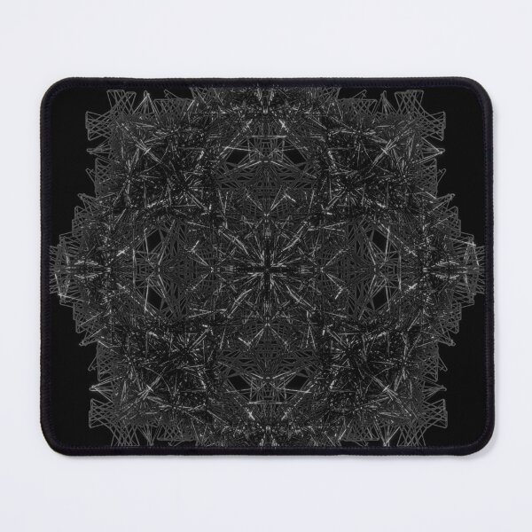 Item preview, Fractal wireframe black and white designed and sold by IZ-MdVerz.