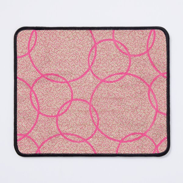 Item preview, Vintage French Wallpaper Pink Circles designed and sold by VintageABC.