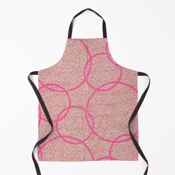 Item preview, Vintage French Wallpaper Pink Circles designed and sold by VintageABC.