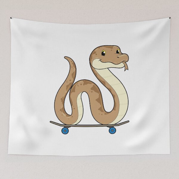 Item preview, Snake as Skater with Skateboard designed and sold by Snabdesign84.