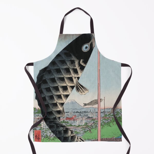 Item preview, Carp Banners Vintage Ukiyo-e Japanese Art designed and sold by VintageArchive.