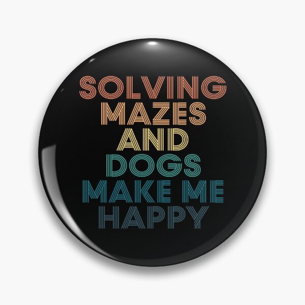 Item preview, Solving Mazes And Dogs Make Me Happy- Gift for Solving Mazes & Dogs Fans designed and sold by kindxinn.