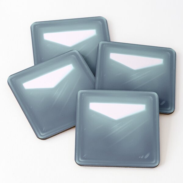 Item preview, Beat Saber Slate Gray Cube Block Pillow designed and sold by JessySketches.
