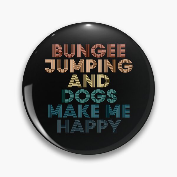 Item preview, Bungee jumping And Dogs Make Me Happy- Gift for Bungee jumping & Dogs Fans designed and sold by kindxinn.