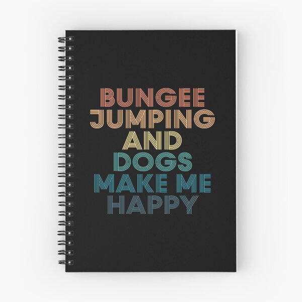 Item preview, Bungee jumping And Dogs Make Me Happy- Gift for Bungee jumping & Dogs Fans designed and sold by kindxinn.