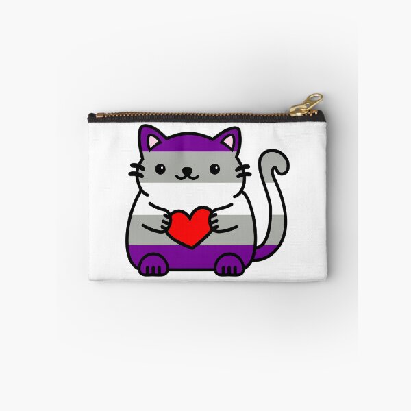Item preview, Greysexual Pride Flag Kitty designed and sold by ilexdesigns.