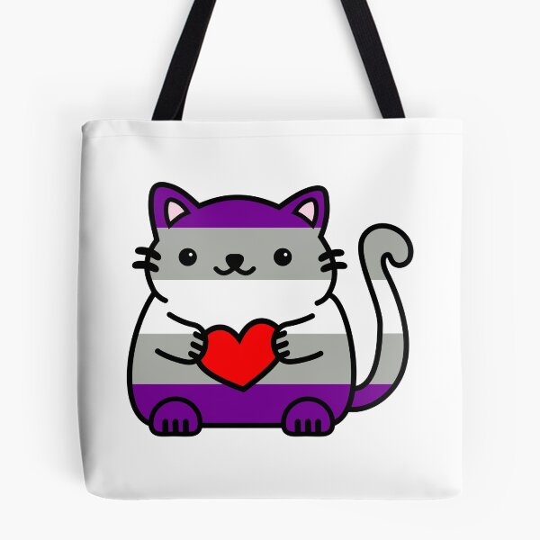 Item preview, Greysexual Pride Flag Kitty designed and sold by ilexdesigns.