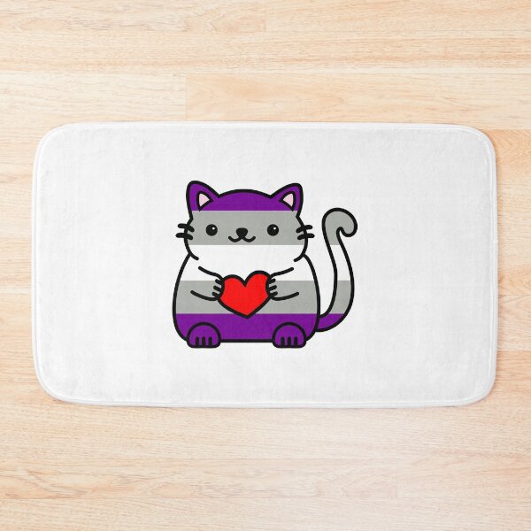 Item preview, Greysexual Pride Flag Kitty designed and sold by ilexdesigns.