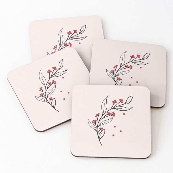 Item preview, Minimalist Red Cherry Blossom designed and sold by cerenalkan.