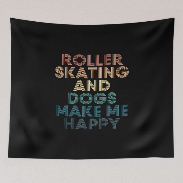 Item preview, Roller skating And Dogs Make Me Happy- Gift for Roller skating & Dogs Fans designed and sold by kindxinn.
