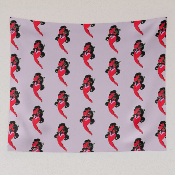 Item preview, Hell Demon Girl & Monster Cat Hug designed and sold by ClubBanshee.