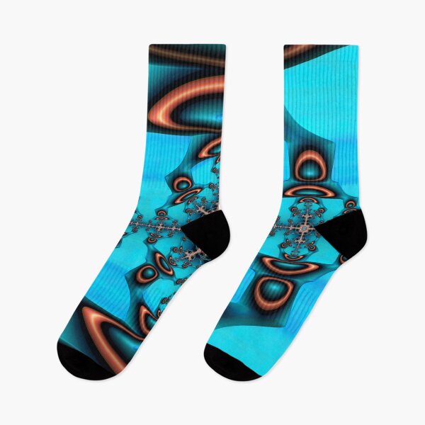 Item preview, Teal and Orange Fractal Twenty Eight designed and sold by Elisabeth Lucas.