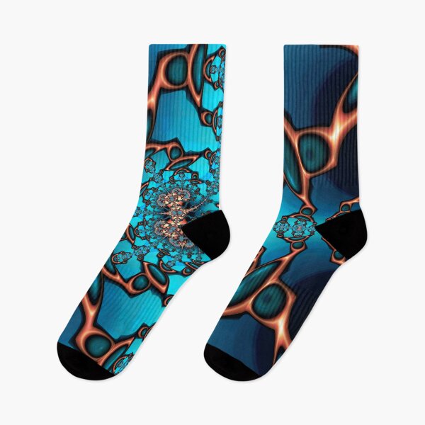 Item preview, Teal and Orange Fractal Thirteen designed and sold by Elisabeth Lucas.
