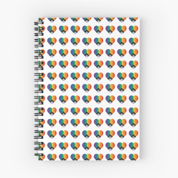 Item preview, Progress Pride Flag Heart Pattern Sticker Pack designed and sold by Inspirationmotivation.