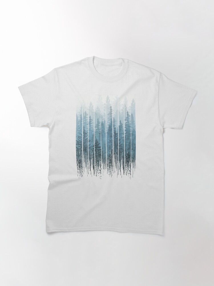 Thumbnail 2 of 7, Classic T-Shirt, Grunge Dripping Turquoise Misty Forest designed and sold by maryedenoa.