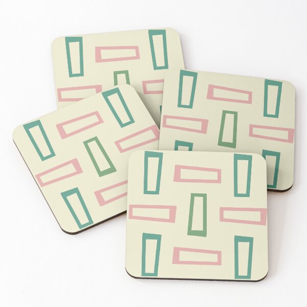 Item preview, mid mod aesthetic geo pattern sea moss, pink and green designed and sold by sielexis.