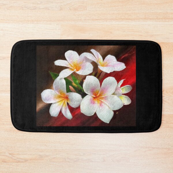 Item preview, White Lilies on Red Abstract  designed and sold by Anas Arts.