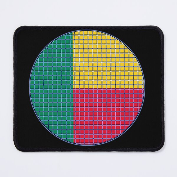 Item preview, Benin Flag Rounded - Squares Pixel designed and sold by MoonElite.