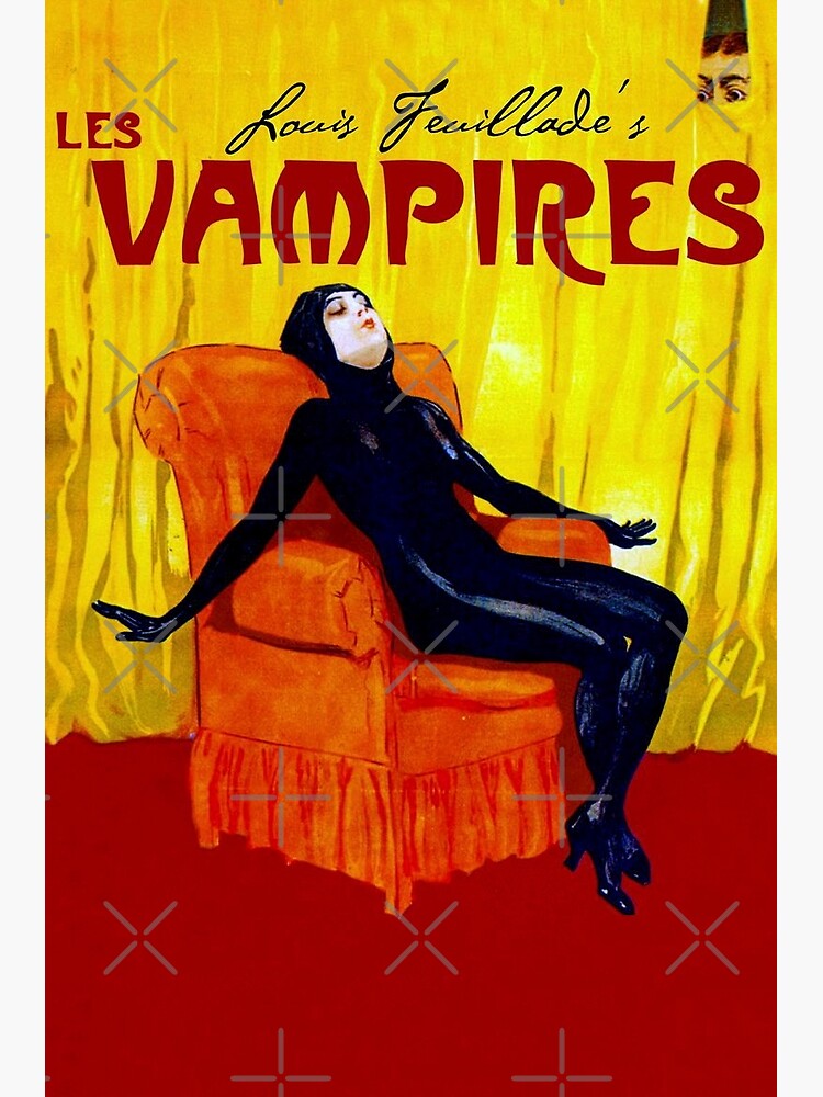 Les Vampires (1915) - Louis Feuillade - vintage poster recreation