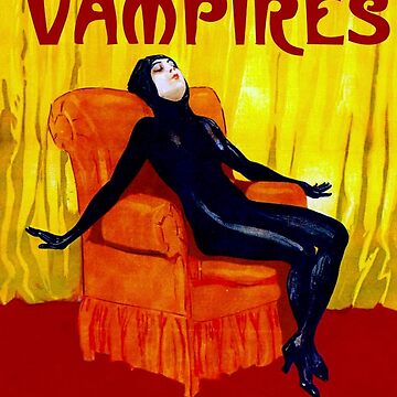Les Vampires (1915) - Louis Feuillade - vintage poster recreation