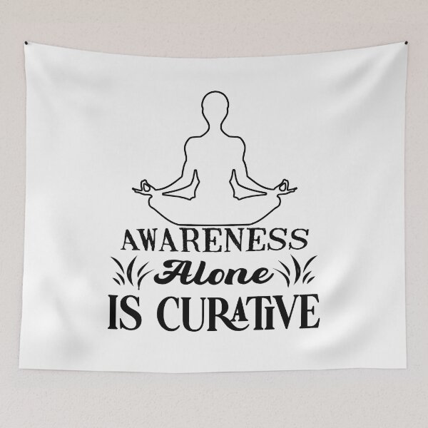 Item preview, Awareness alone is curative designed and sold by TheFoolsGallery.
