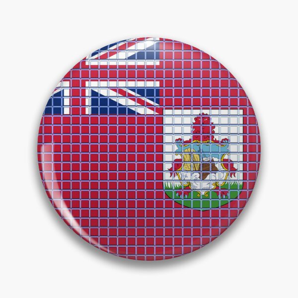 Item preview, Bermuda Flag Rounded - Squares Pixel  designed and sold by MoonElite.