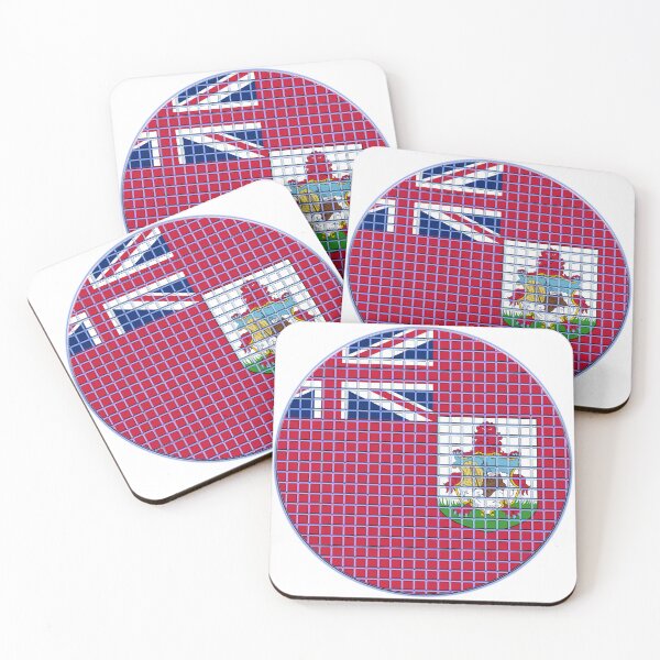Item preview, Bermuda Flag Rounded - Squares Pixel  designed and sold by MoonElite.