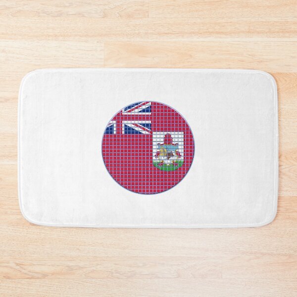 Item preview, Bermuda Flag Rounded - Squares Pixel  designed and sold by MoonElite.