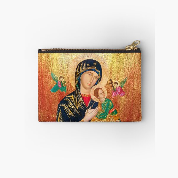 Item preview, Our Lady of Perpetual Help in Golden-Cooper Wood Background designed and sold by Brasilia.
