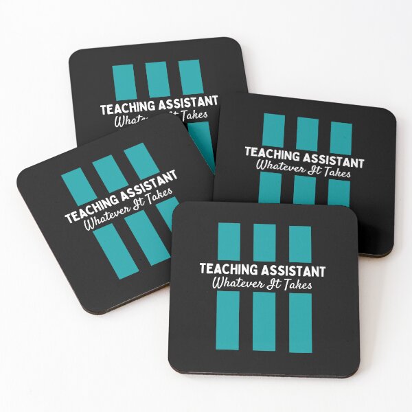 Item preview, Teaching Assistant Whatever It Takes The Best Teacher Teal Stripes Design designed and sold by BestTeacher.