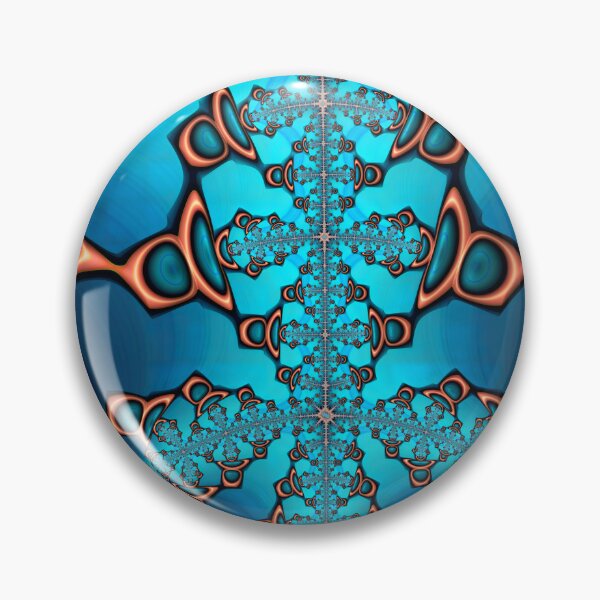 Item preview, Teal and Orange Fractal Fifty Eight designed and sold by Elisabeth Lucas.