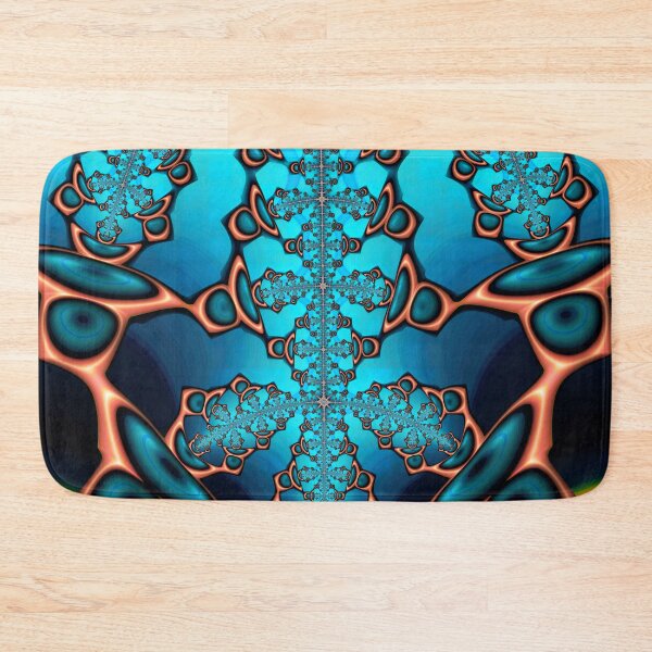 Item preview, Teal and Orange Fractal Fifty Eight designed and sold by Elisabeth Lucas.