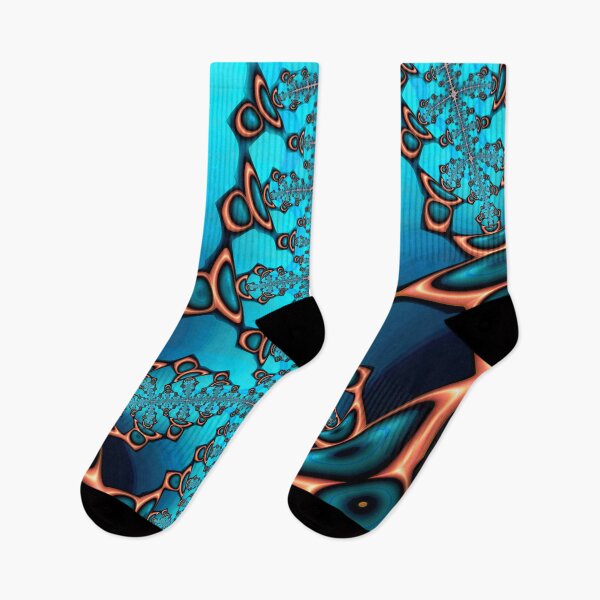 Item preview, Teal and Orange Fractal Fifty Eight designed and sold by Elisabeth Lucas.
