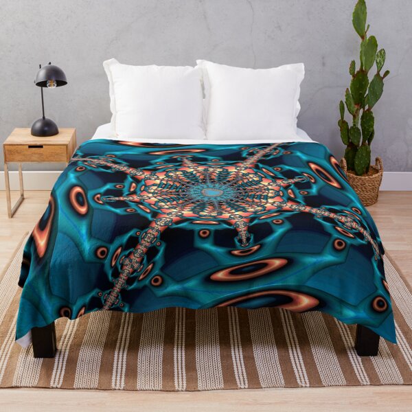 Item preview, Teal and Orange Fractal Thirty Seven designed and sold by Elisabeth Lucas.