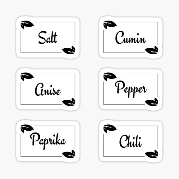 Spice Labels SVG Bundle