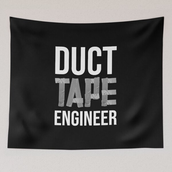Item preview, Funny Duct Tape Engineer For Men Women Tape Handyman Repair designed and sold by FurryStickers.