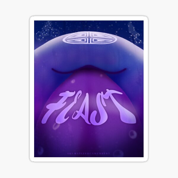 toungue beast Movie Poster Sticker