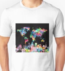 world map Unisex T-Shirt