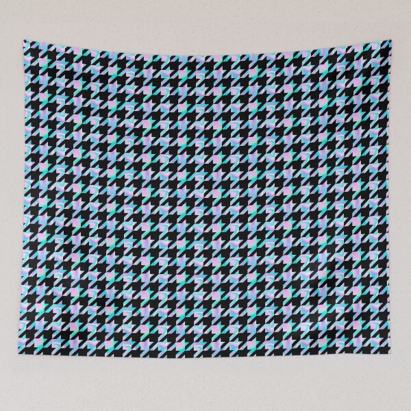 Item preview, Iridescent Rainbow and Black Houndstooth by Brittanylane designed and sold by Brittany Lane Allen.