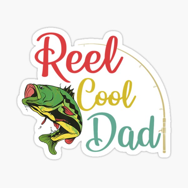 Fly Fishing Dad Fisherman Father Fish Hook Angler' Sticker